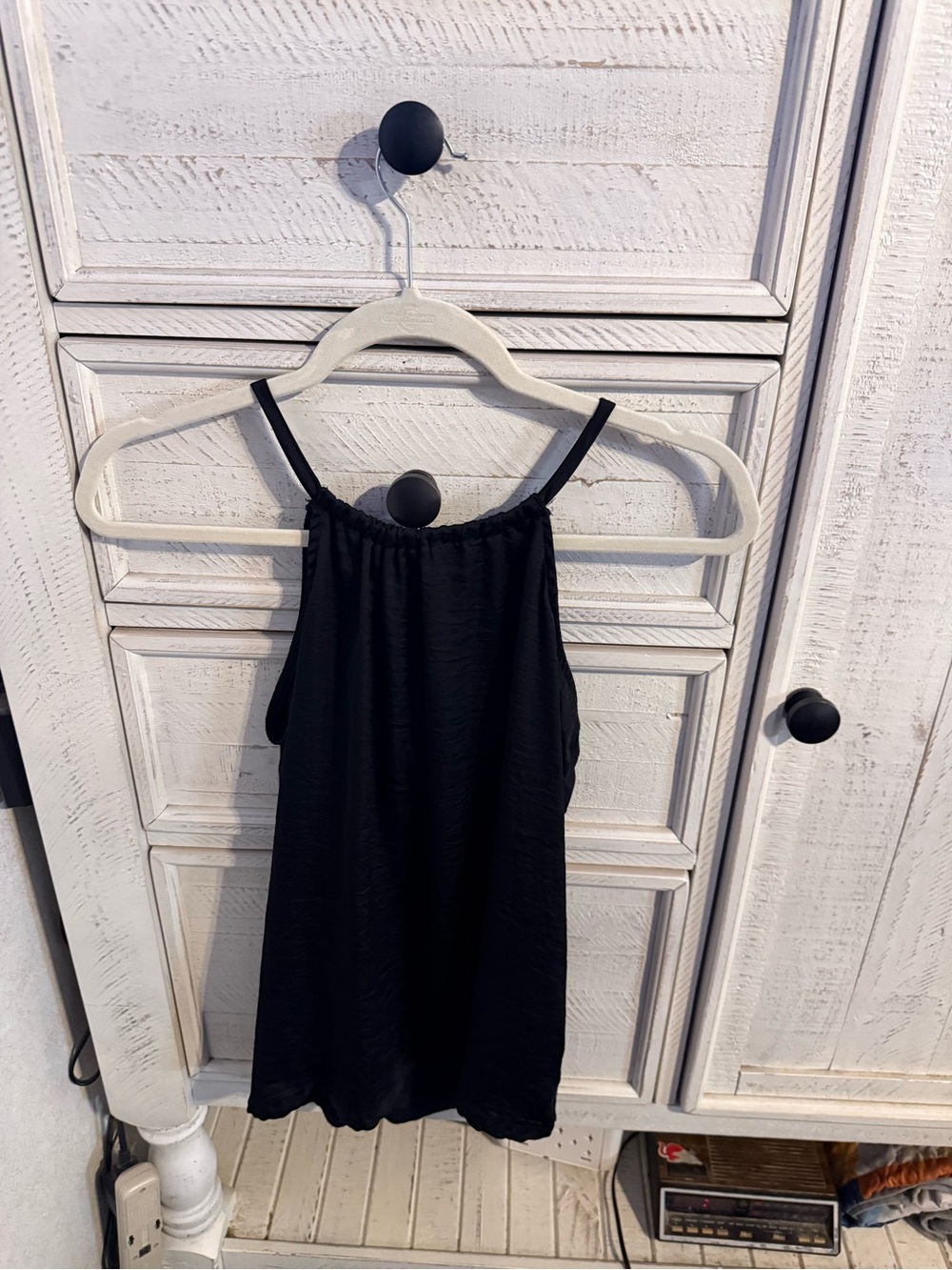 The Limited Black High-Neck Tank Top